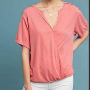 *Saturday Sunday Mock Wrap Blouse*